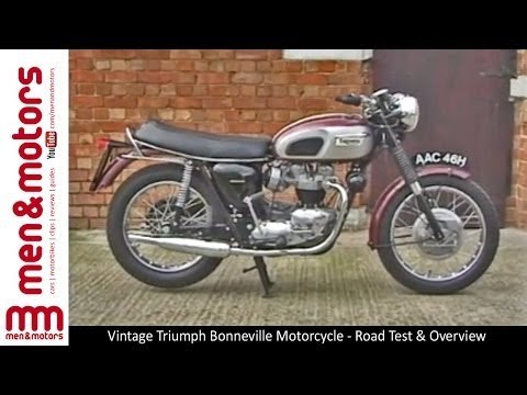 Vintage Triumph Bonneville Motorcycle - Road Test & Overview
