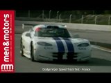Dodge Viper Speed Track Test - France