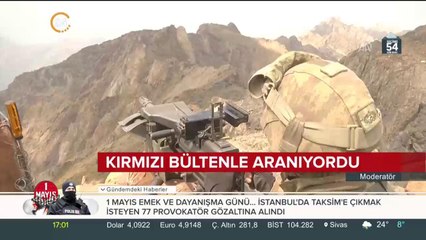 Kırmızı bültenle aranıyordu