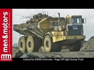 Caterpillar D400E Overview - Huge Off-Sight Dump-Truck