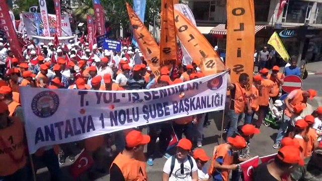 Antalya’da 1 Mayıs Emek ve Dayanışma Günü