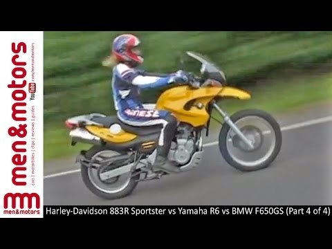 Harley-Davidson 883R Sportster vs Yamaha R6 vs BMW F650GS (Part 4 of 4)