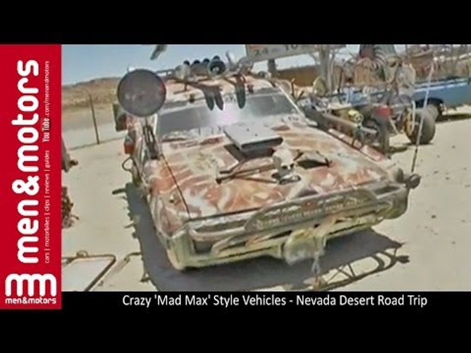 Crazy 'Mad Max' Style Vehicles - Nevada Desert Road Trip (1/2)