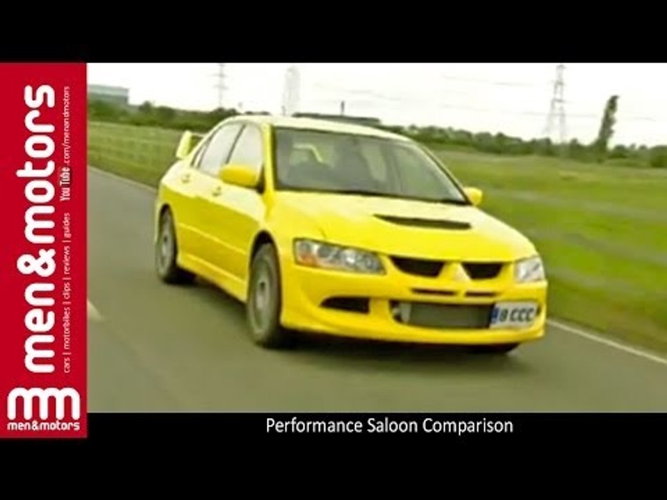 Performance Saloon Comparison - BMW M3, Mitsubishi Evo 8 & Subaru Impreza STi