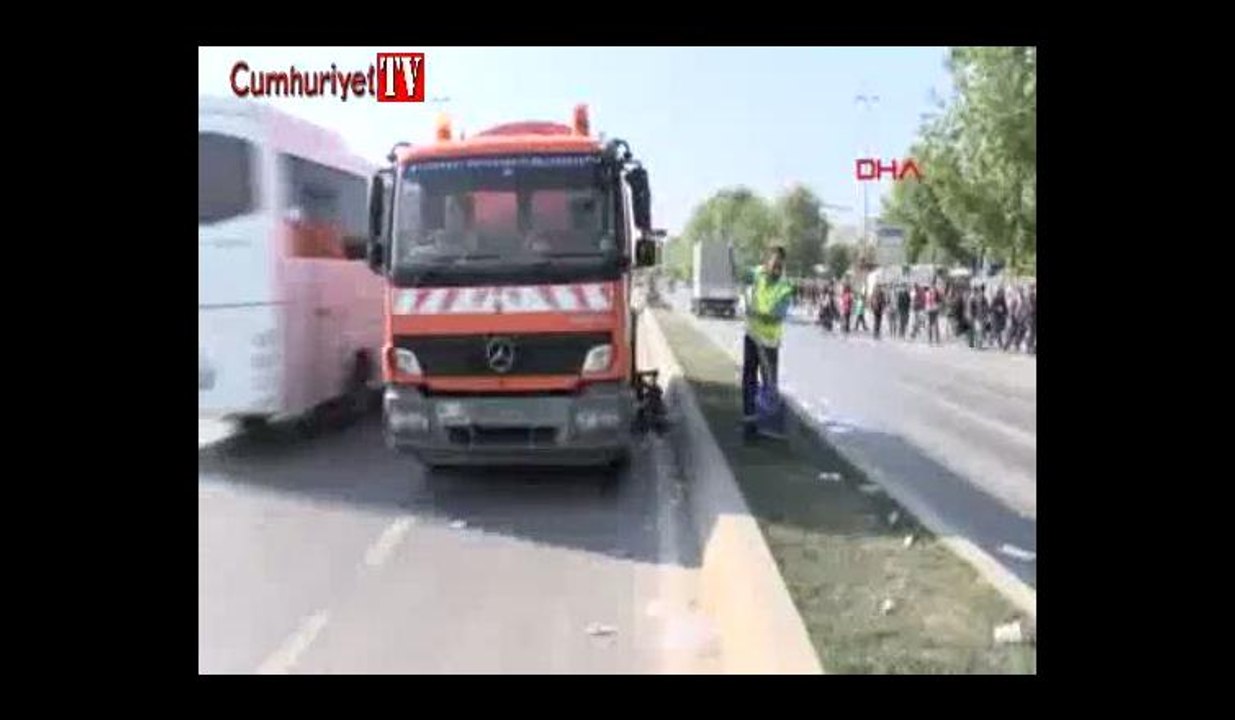 1 Mayıs miting alanında temizliğe başlandı