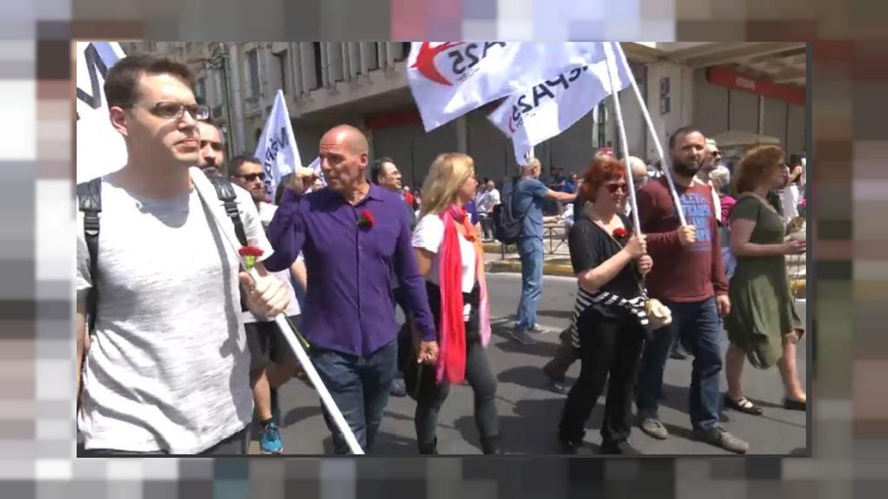 Varoufakis al Primo Maggio greco