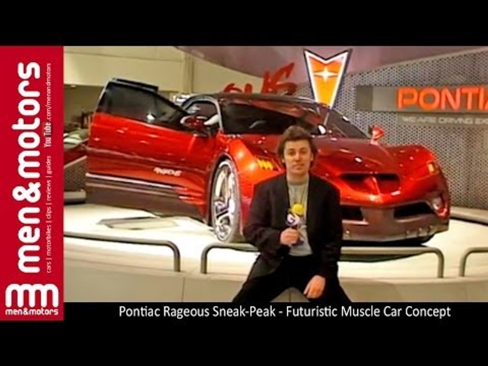 Pontiac Rageous Sneak-Peak - Futuristic Muscle Car Concept - video ...