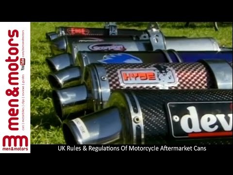 UK Rules & Regulations Of Motorcycle Aftermarket Cans