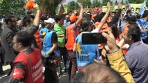 Maltepe miting alanında polis ile bir grup arasında gerginlik çıktı