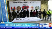 Autoridades colombianas capturaron a siete personas pertenecientes a disidencia de las FARC