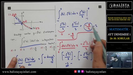 AYT MATEMATİK DENEMESİ 27-28 SORULAR  ÖSYM