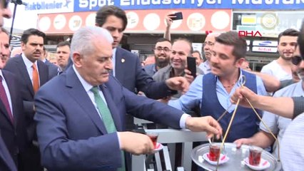Başbakan Yıldırım'dan Esnaf Ziyareti