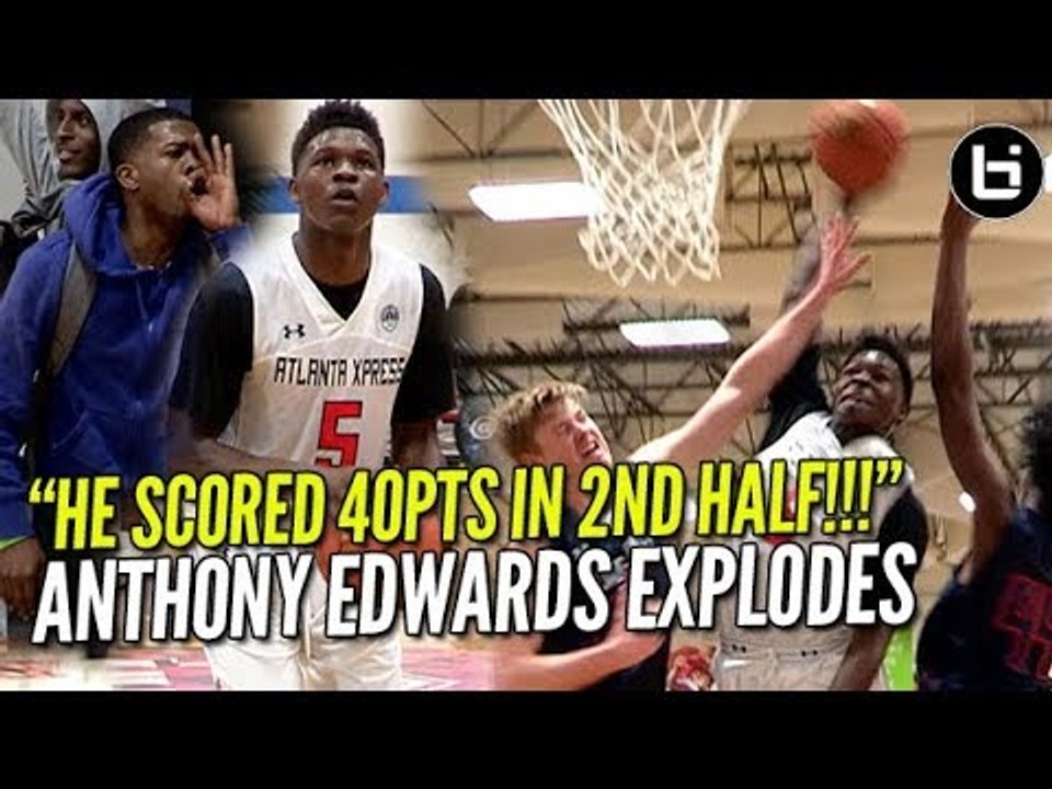"HE SCORED 40PTS IN ONE HALF!" Anthony Edwards Explodes At UA Ballislife Highlights
