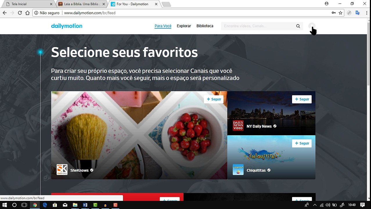 Como criar um canal no DailyMotion | Parte 3