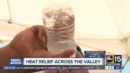 Heat-relief stations set up across the Valley