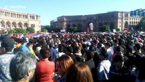 Tens of thousands of opposition supporters rally in Armenia