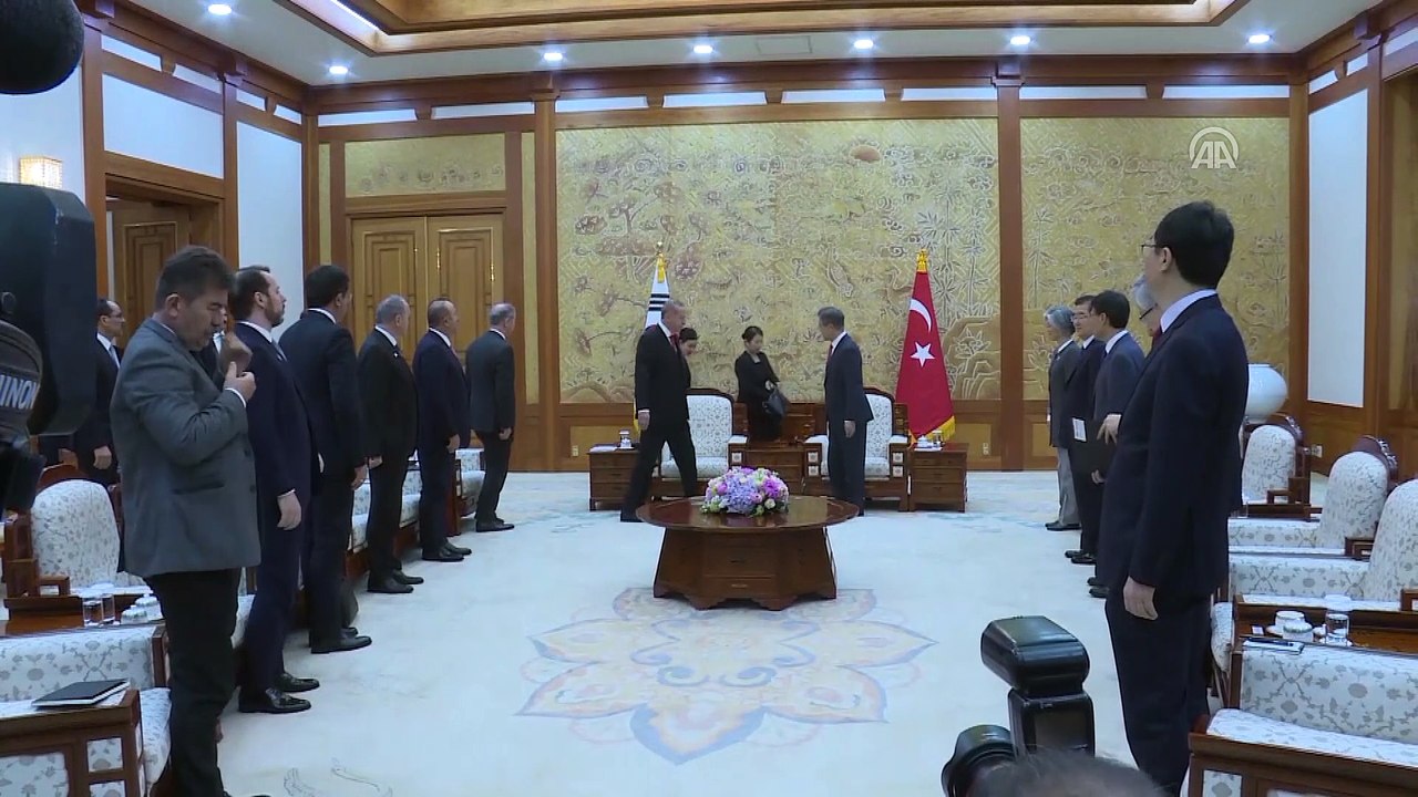 Cumhurbaşkanı Erdoğan, Güney Kore Cumhurbaşkanı Moon ile görüştü - SEUL