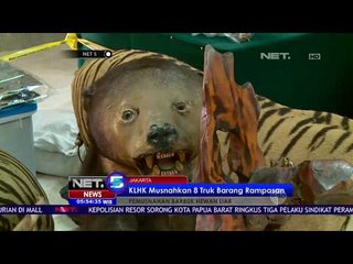 Pemusnahan Barang Bukti Hewan Liar -NET5