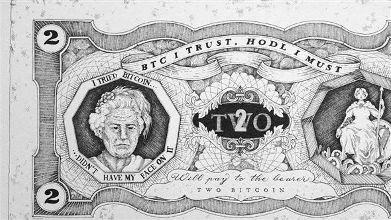 Kunst mit cash: bitcoin in scheinen?