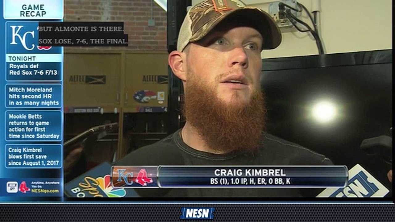 Craig Kimbrel On Blown Save Vs. Royals