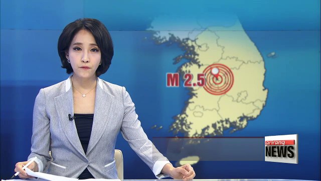 Magnitude 2.5 earthquake detected in Chungcheongbuk-do province