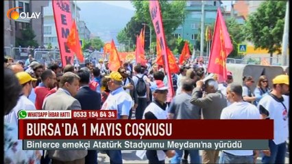 Bursa'da 1 Mayıs coşkusu