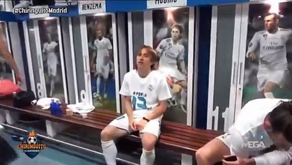 Así celebró el vestuario del Real Madrid el pase a la final de Champions League