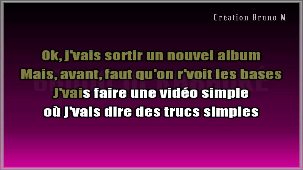 OrelSan - Basique KARAOKE / INSTRUMENTAL