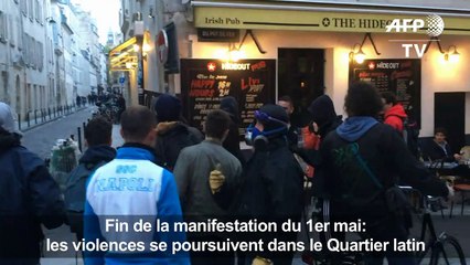 1er Mai: violences dans le Quartier latin, haut lieu de Mai 68