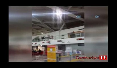 Yolcular cep telefonuyla görüntüledi, havalimanı yetkilileri böyle çözüm buldu