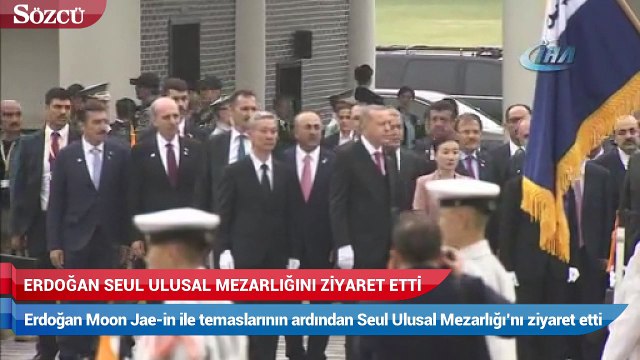 Erdoğan Seul ulusal mezarlığını ziyaret etti