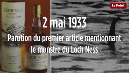 2 mai 1933 : Parution du premier article mentionnant le monstre du Loch Ness