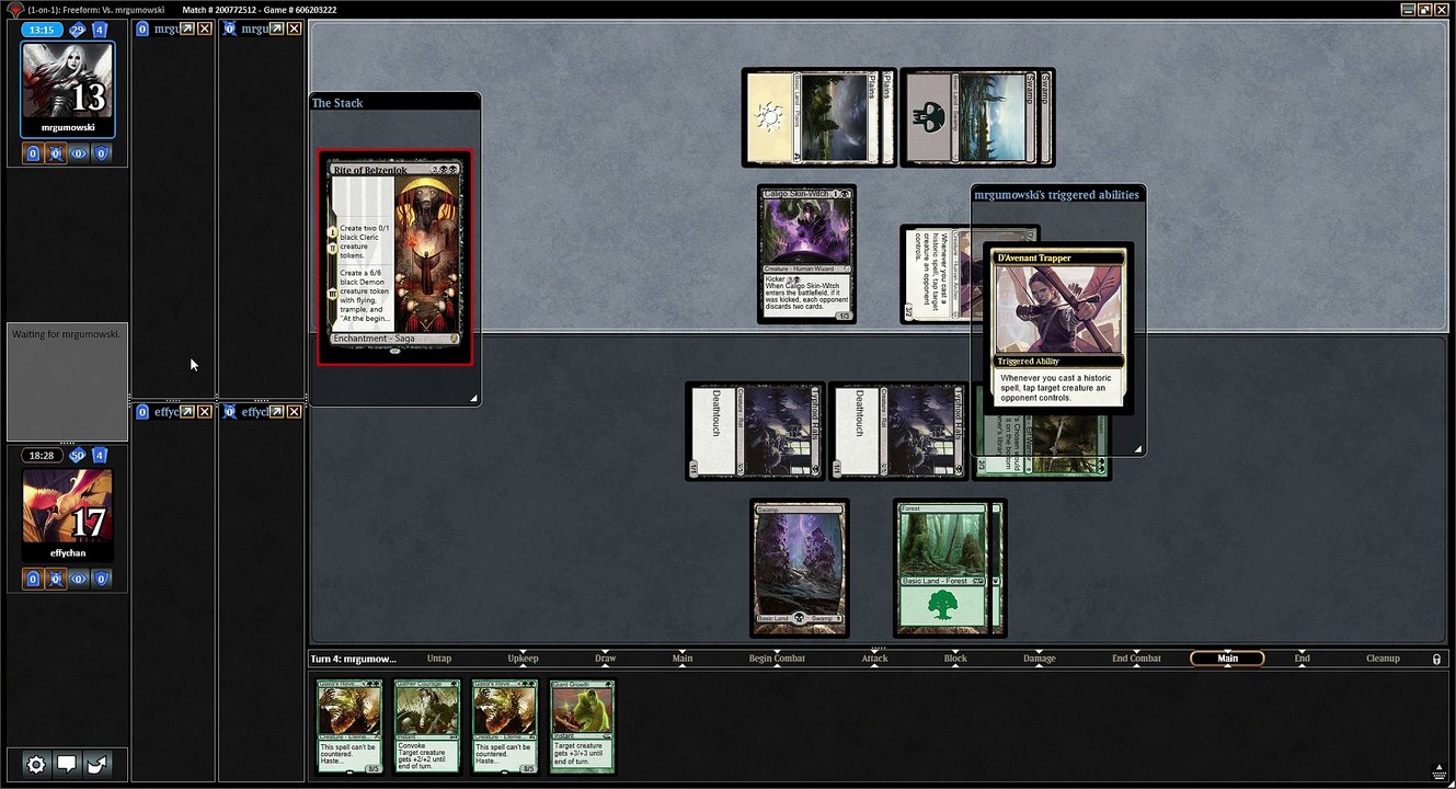 Game 2: Golgari Garbage vs BW Draft deck (Freeform)