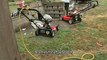 3 HP horse power electric lawn mower destruction