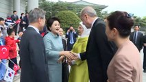 Cumhurbaşkanı Erdoğan Güney Kore'de resmi törenle karşılandı