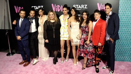 STARZ "Vida" Premiere Pink Carpet With Cast Melissa, Mishel, Maria-Elena, Ser, Carlos