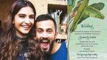 Sonam Kapoor - Anand Ahuja Wedding: Sonam's WEDDING card LEAKED | FilmiBeat