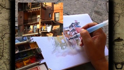 Voyage aquarelle intemporel en Aragon