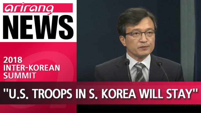 S. Korean Pres. Moon U.S. troops in S. Korea matter of alliance, not peace treaty
