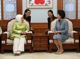 Emine Erdoğan, 6 Yıl Sonra Gittiği Güney Kore'de Şıklığıyla First Lady'i Gölgede Bıraktı