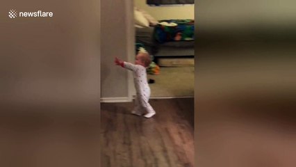 Adorable baby 'turns into zombie' on demand from parents