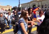 Students Dance on Streets of Armenian Capital Following Call for Renewed Protests