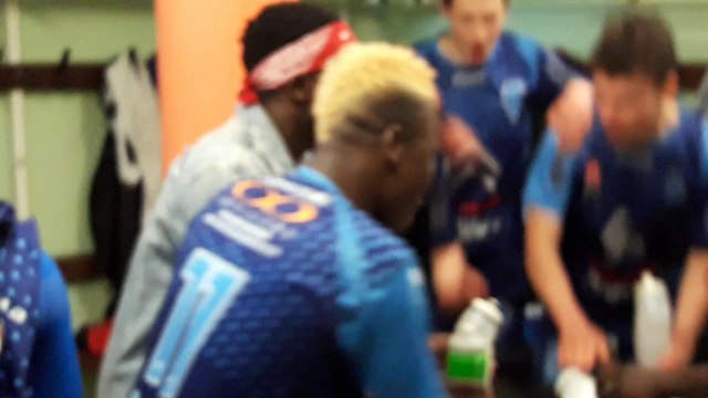 La joie des joueurs U18 après la victoire en demi finale de Coupe du District : 3 à 0 face à RIBERAC