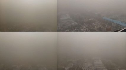 दिल्‍ली-NCR का बिगड़ा मौसम, धूल भरी आंधी से कम हुई विजिबिलिटी