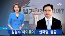 김경수 “경찰에서 소명”…한국당 “감옥 갈 사람”