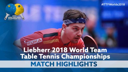 2018 World Team Championships Highlights | Timo Boll vs Ho Kwan Kit (Groups)