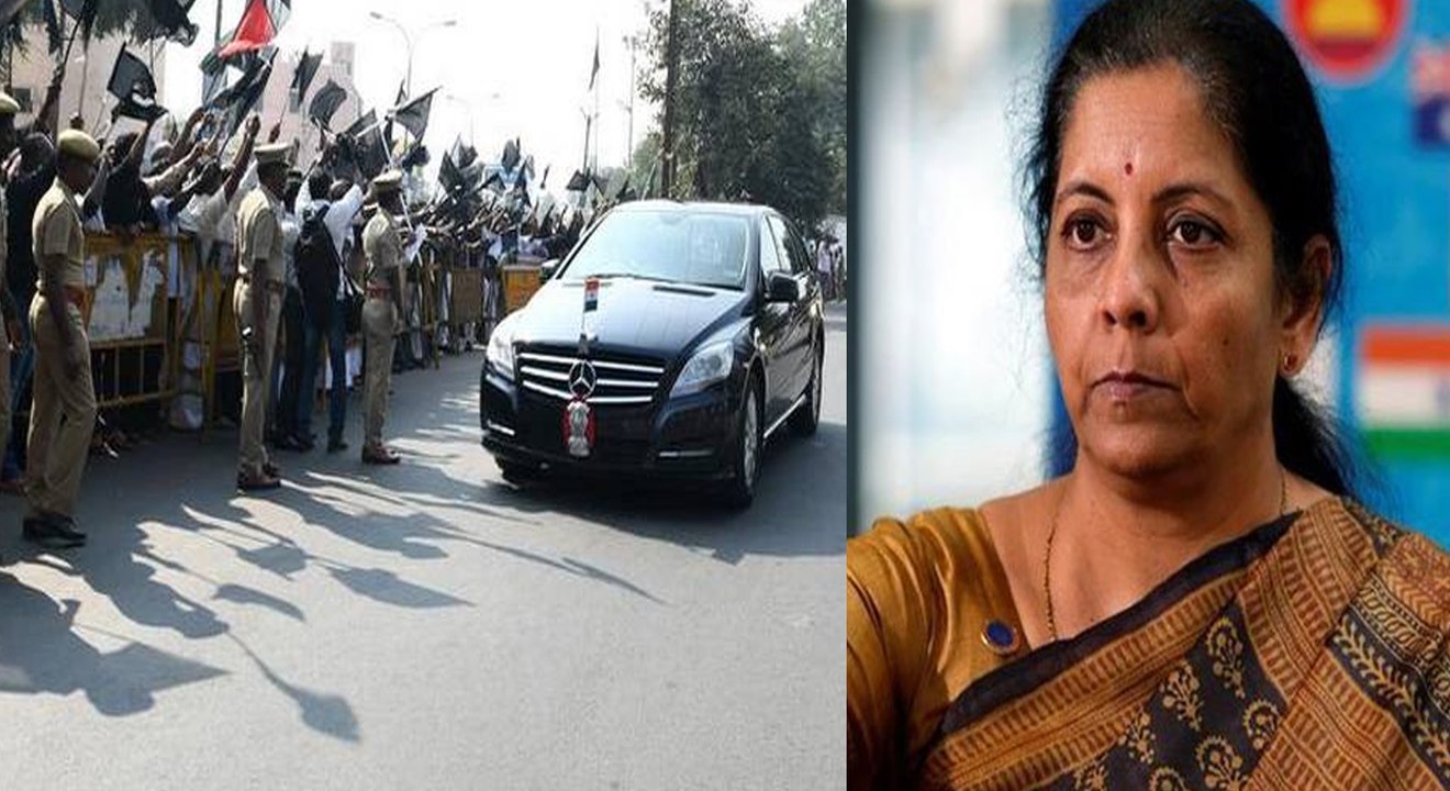அலட்சியமாக பதிலளித்த நிர்மலா சீதாராமன்...செருப்பு வீசிய திமுகவினர்!- வீடியோ