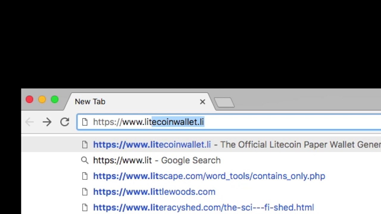 Create a Litecoin (LTC) offline paper wallet in 1 minute