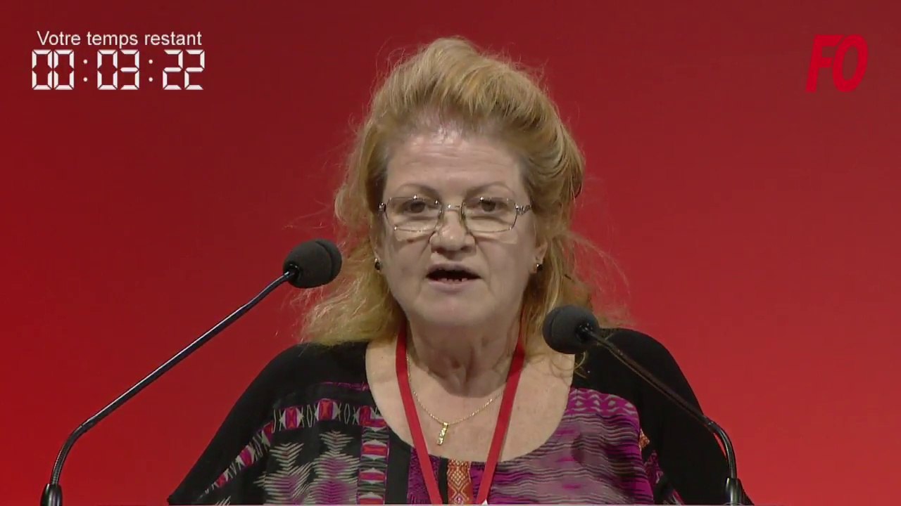 Intervention de Pascale LAPIERRE lors du 24e Congrès confédéral Force Ouvrière