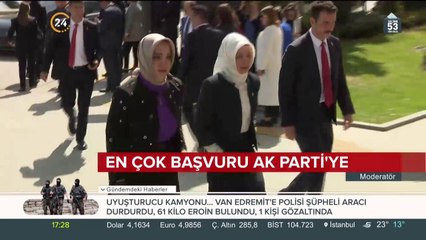 En çok başvuru AK Parti'ye